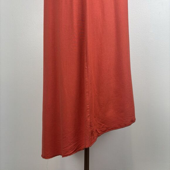 Chico's Orange Tank Dress Stretch Sleeveless Boho Lagenlook Minimalist 3 / XL - Picture 3 of 5